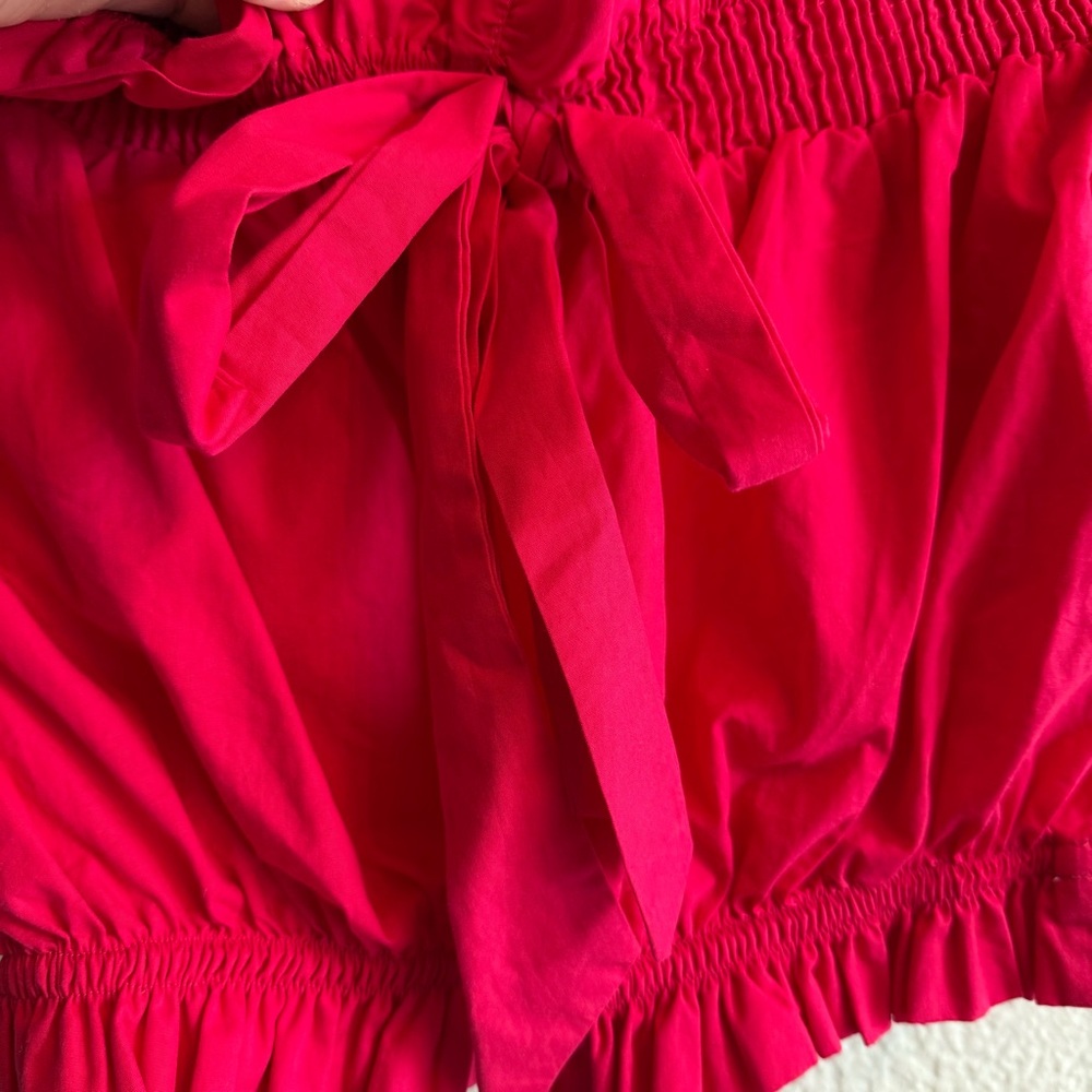 Zara Off The Shoulder Ruffle Crop Top - Picture 6 of 9
